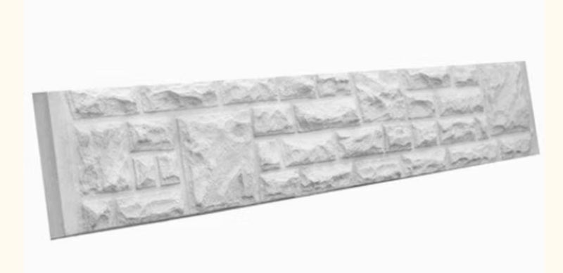 12” (1ft) rock face concrete gravel board for slotted posts. Strong, weatherproof base that lifts panels off the ground to help prevent rot and moisture damage.
