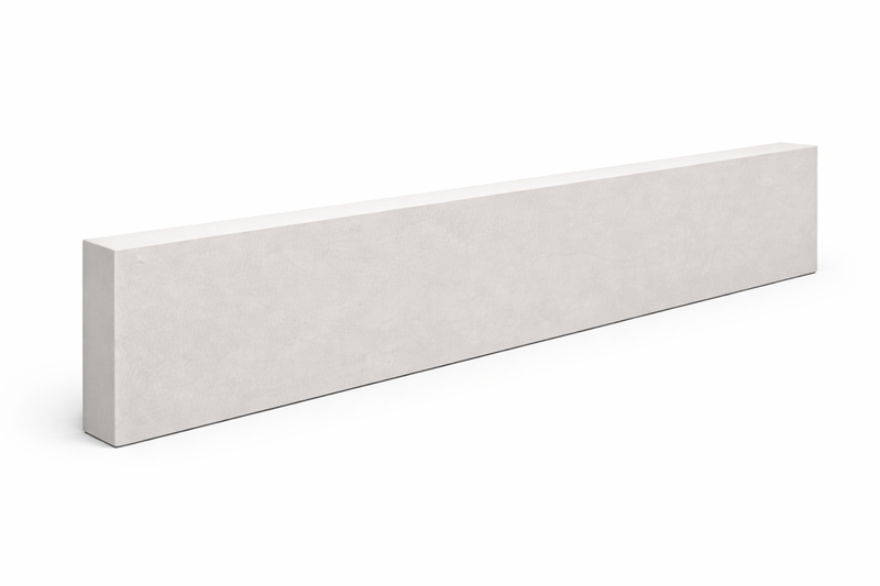 12” (1ft) smooth concrete gravel board for slotted posts. Strong, weatherproof base that lifts panels off the ground to help prevent rot and moisture damage.