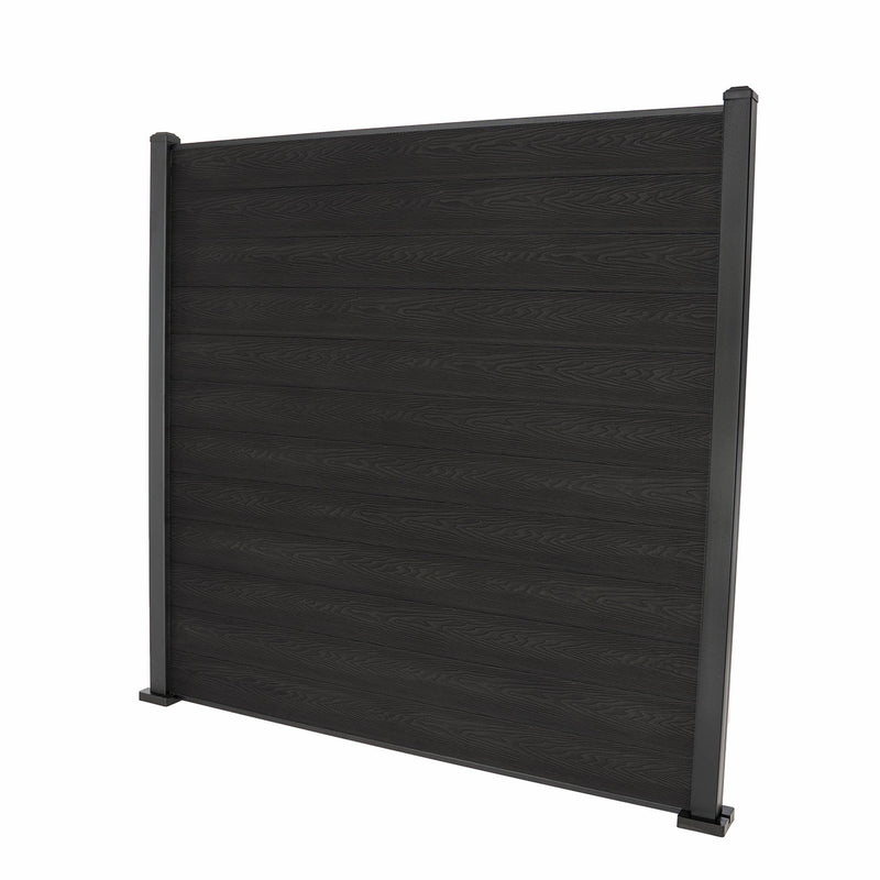 Dark Grey Classic Composite Panel | Flat | Aluminium Posts
