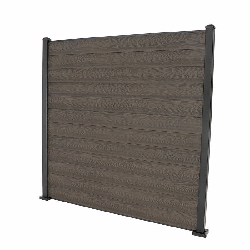 Coffee Classic Composite Panel | Flat | Aluminium Posts