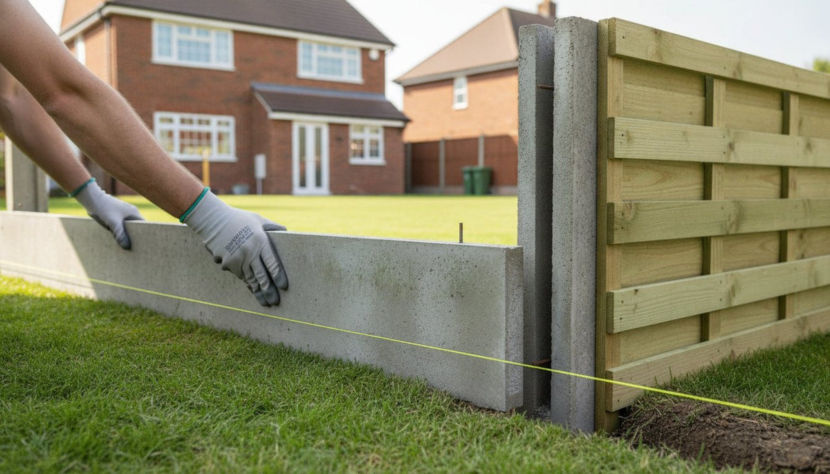 How to Install Concrete Gravel Boards for Rot-Proof Fences