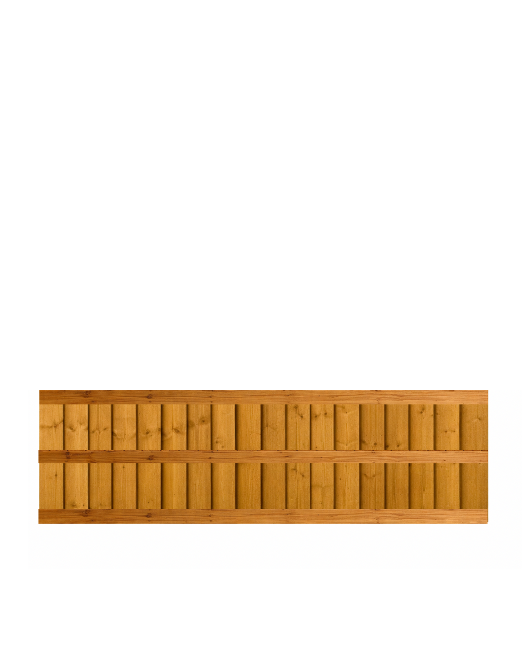 6ft x 2ft featheredge closeboard fence panel