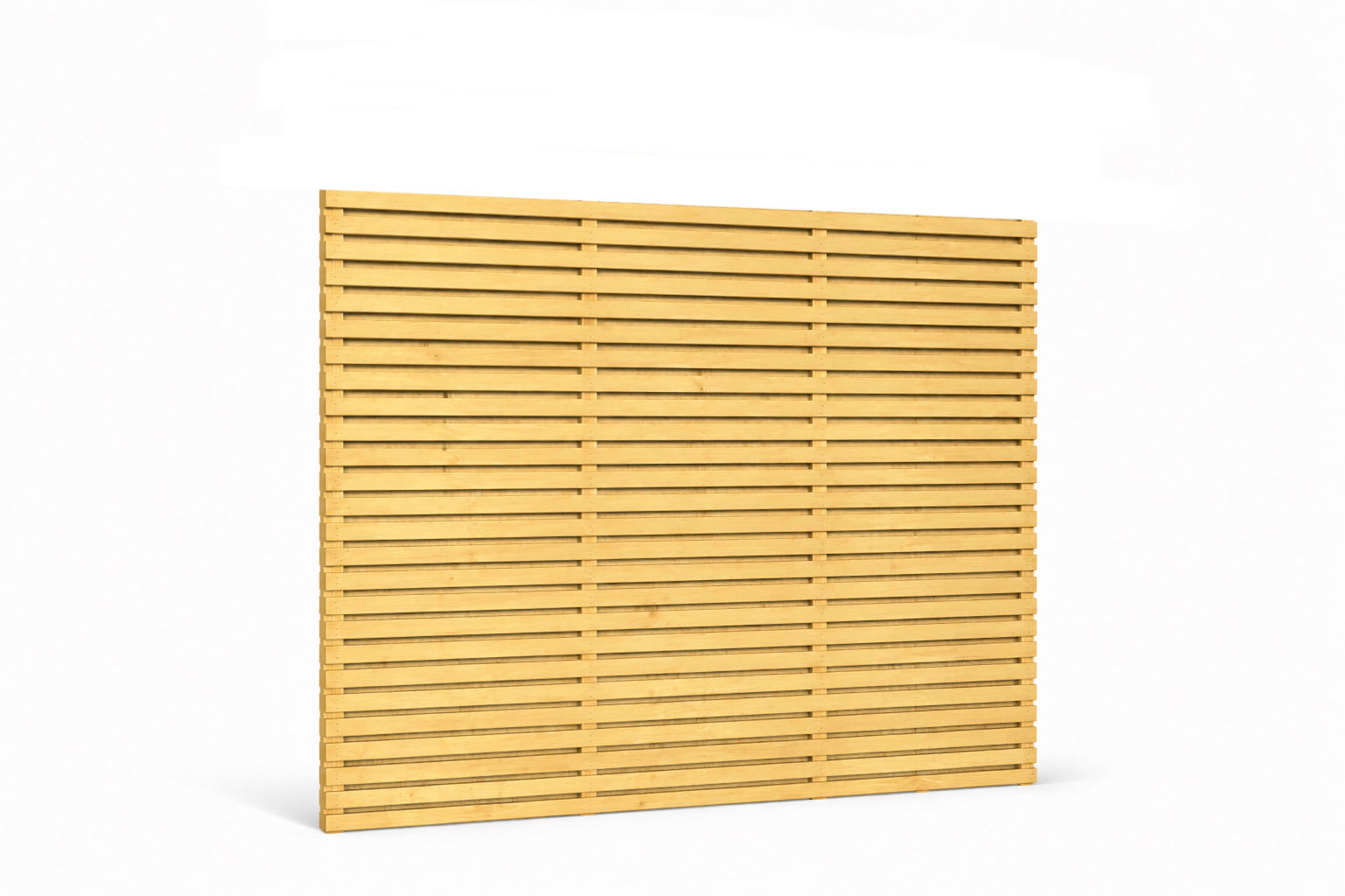 6x5 Double Slatted Fence Panel | Essex Kent and London