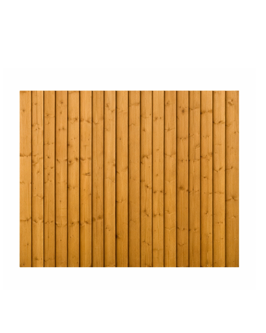 Garden closeboard fence panel with featheredge boards