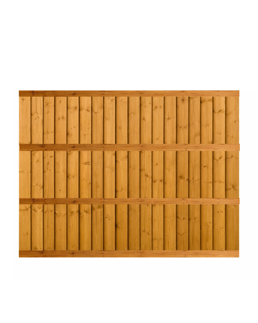 6x5 Pressure treated wooden closeboard fence panel