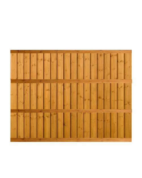 6x5 Pressure treated wooden closeboard fence panel