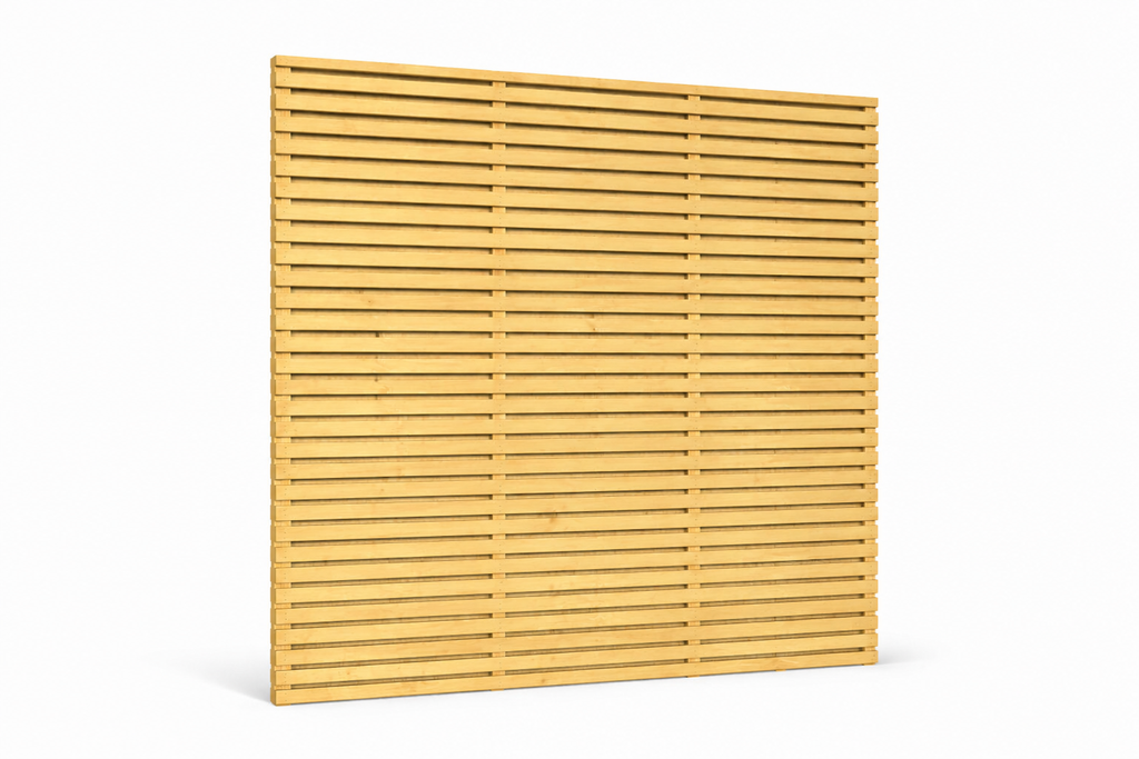 6x6 Double Slatted Fence Panel | Kent Essex and London Free Delivery Near Me