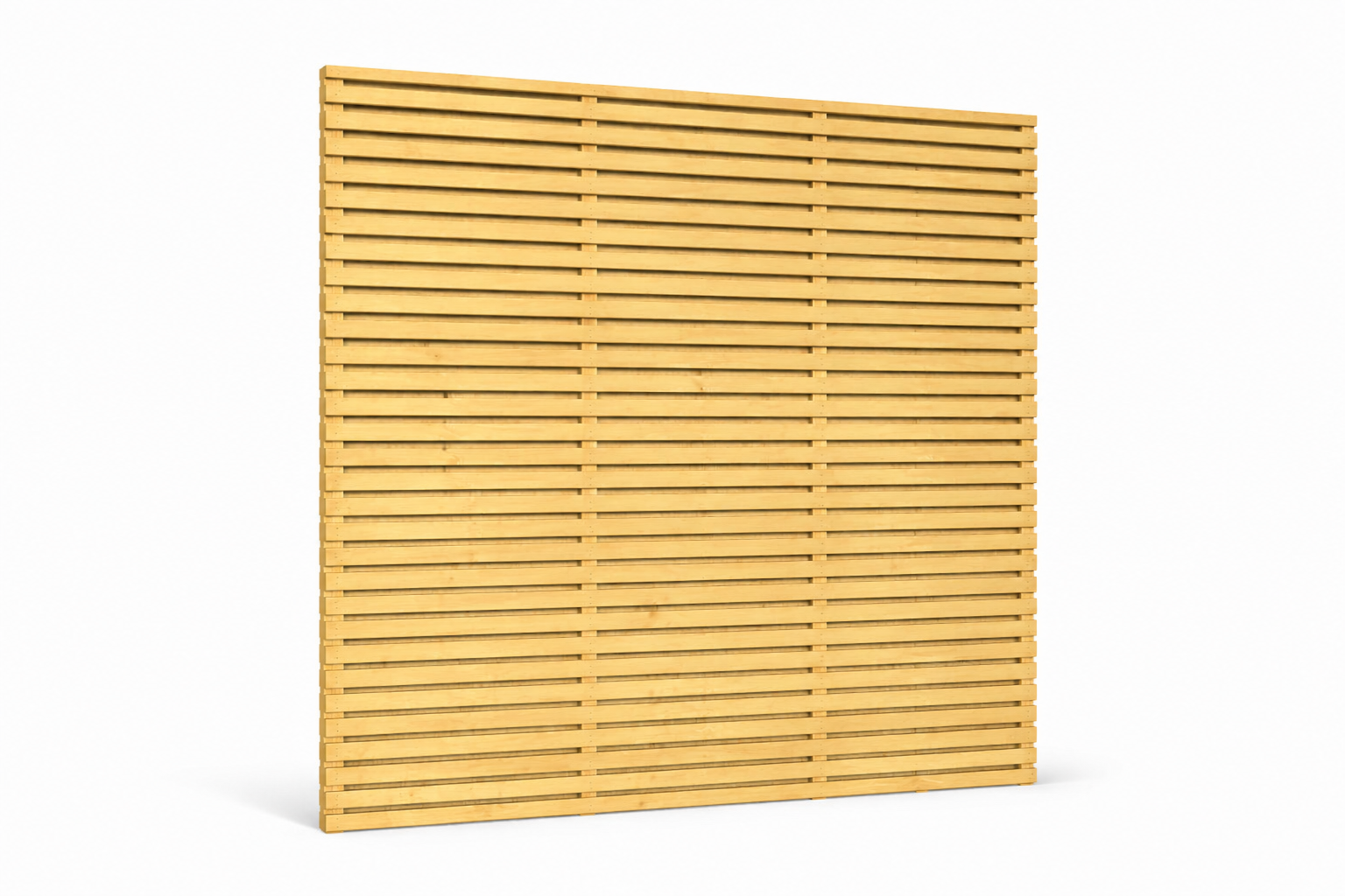 6x6 Double Slatted Fence Panel | Kent Essex and London Free Delivery Near Me