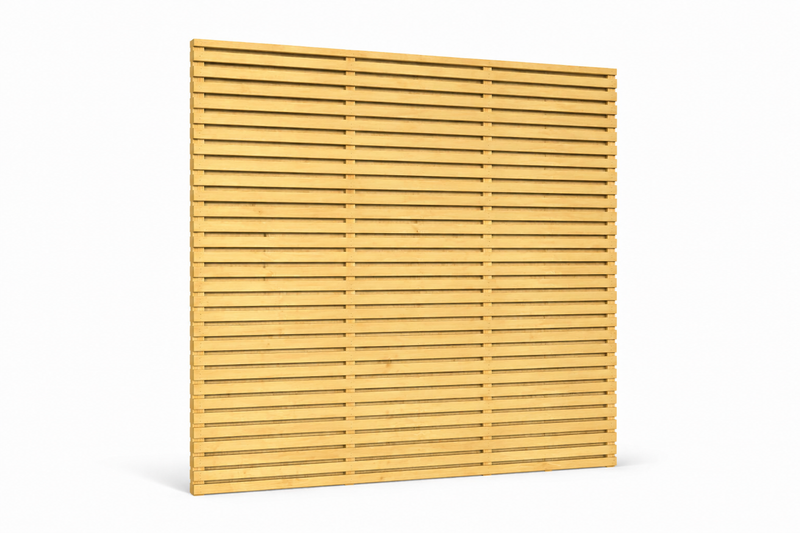 6x6 Double Slatted Fence Panel | Kent Essex and London Free Delivery Near Me