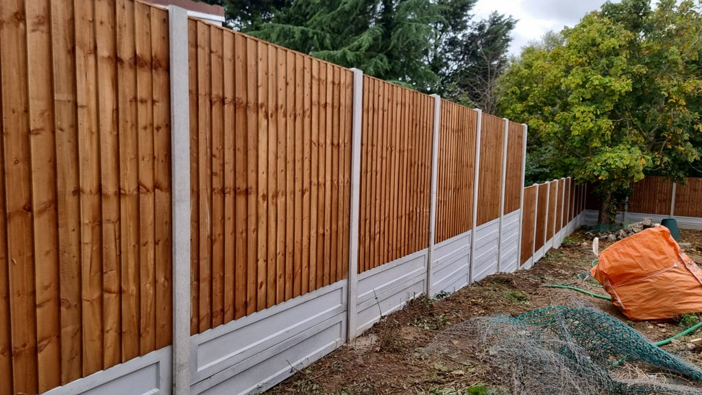 Professionally installed closeboard fencing with concrete posts and gravel boards by Romford Fencing Ltd