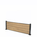 Teak Classic Composite Panel | Flat | Aluminium Posts