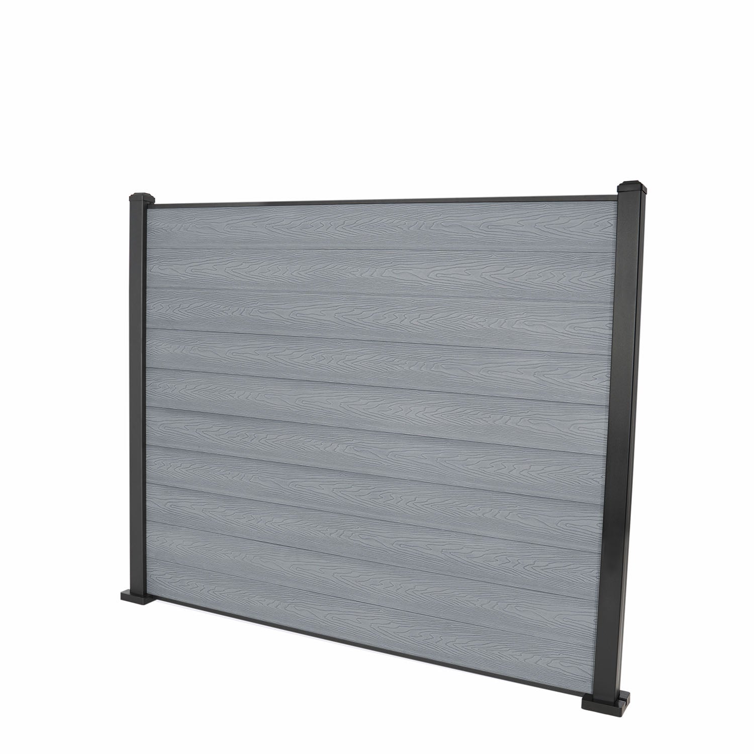 Light Grey Classic Composite Panel | Flat | Aluminium Posts