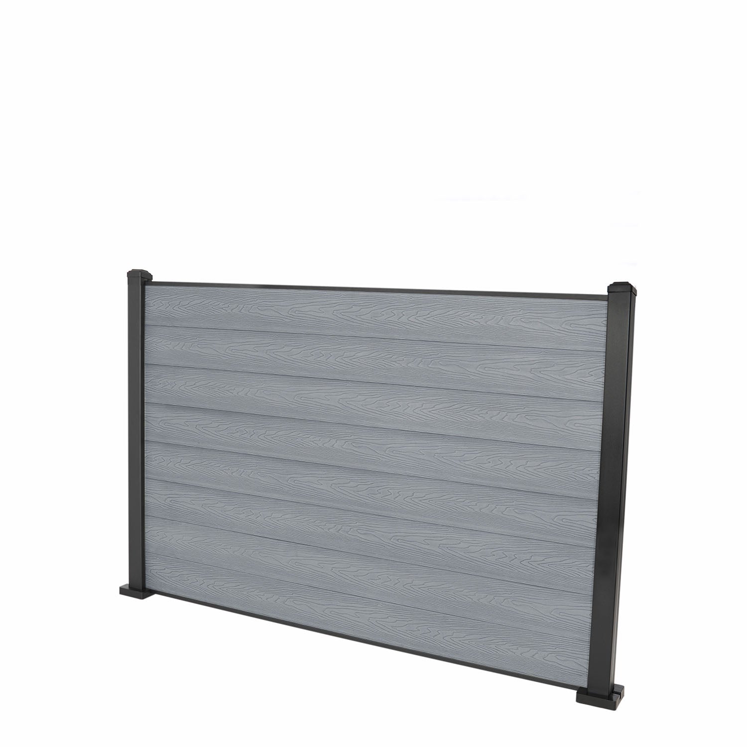 Light Grey Classic Composite Panel | Flat | Aluminium Posts