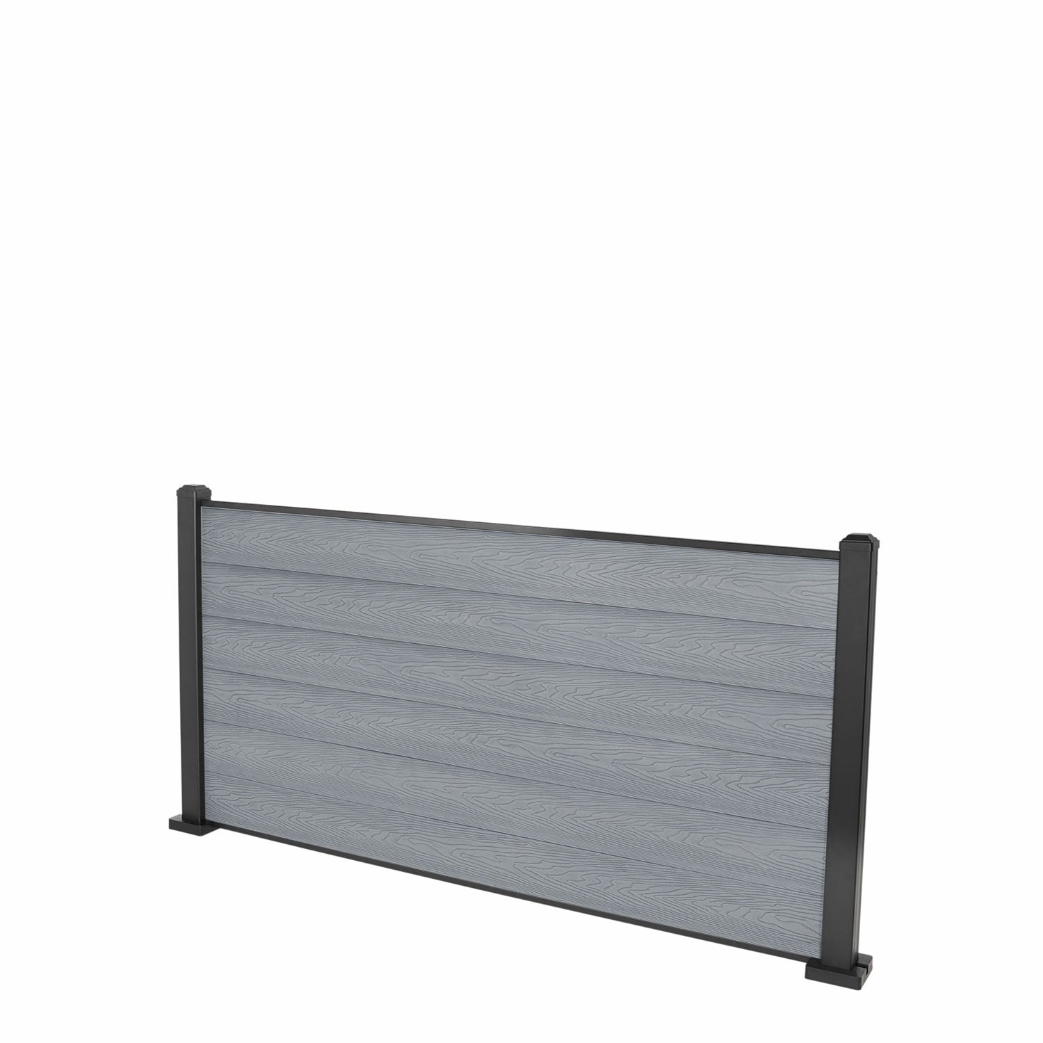 Light Grey Classic Composite Panel | Flat | Aluminium Posts