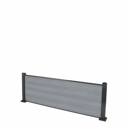 Light Grey Classic Composite Panel | Flat | Aluminium Posts