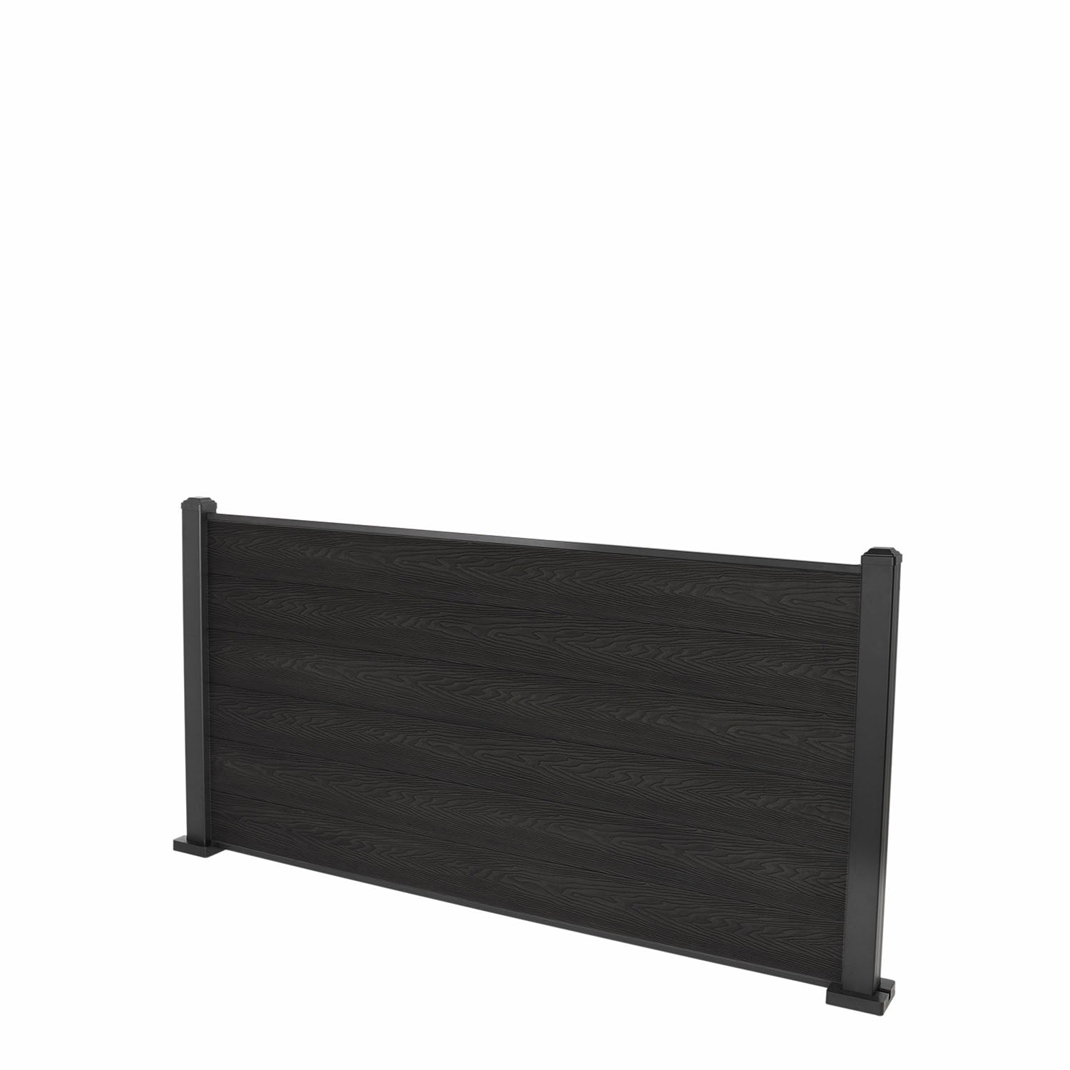 Dark Grey Classic Composite Panel | Flat | Aluminium Posts