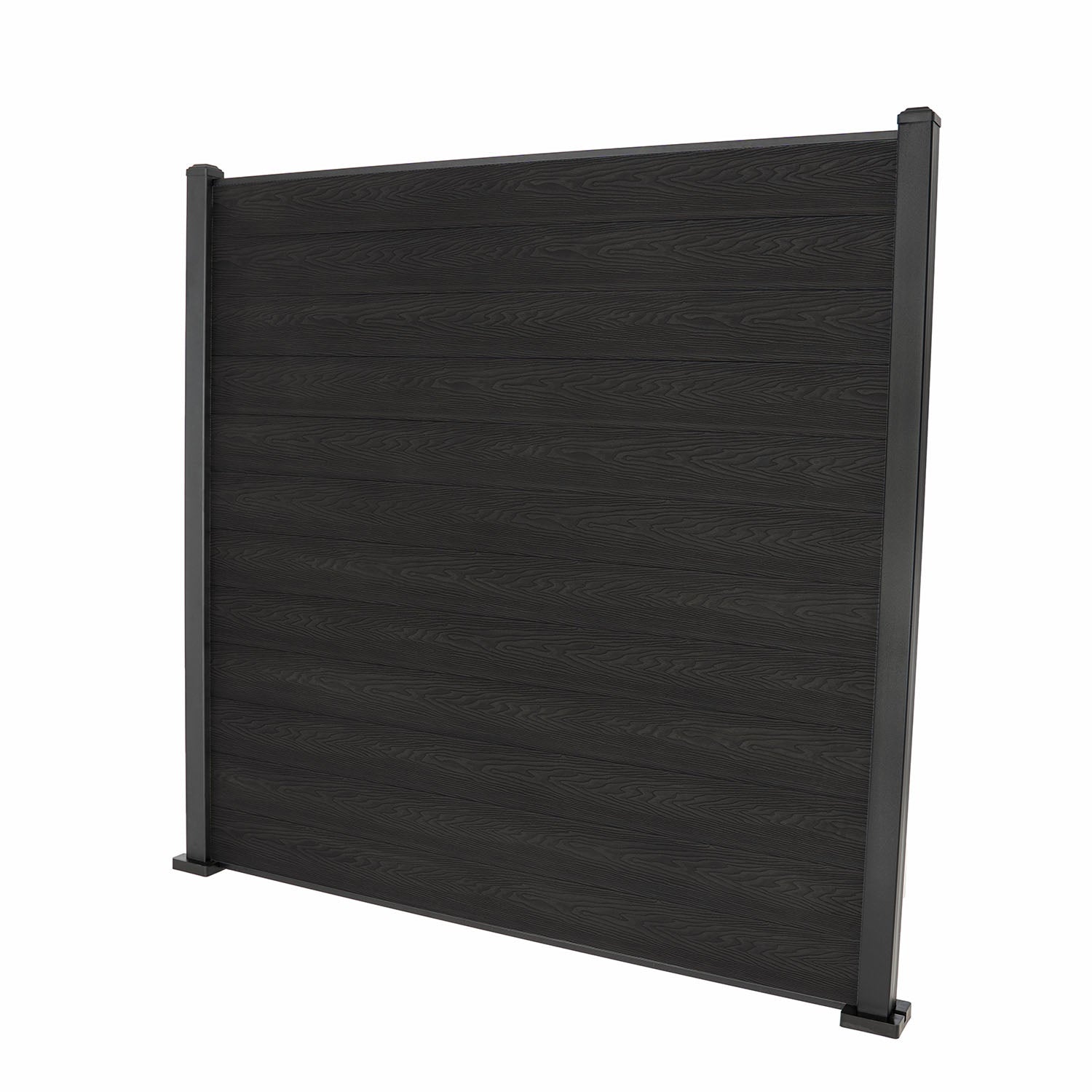 Dark Grey Classic Composite Panel | Flat | Aluminium Posts