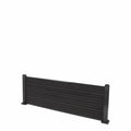 Dark Grey Classic Composite Panel | Slatted | Aluminium Posts