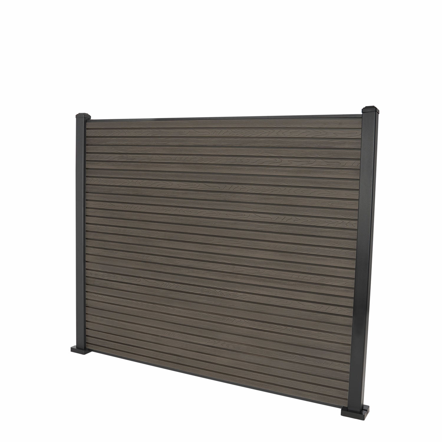 Coffee Classic Composite Panel | Slatted | Aluminium Posts