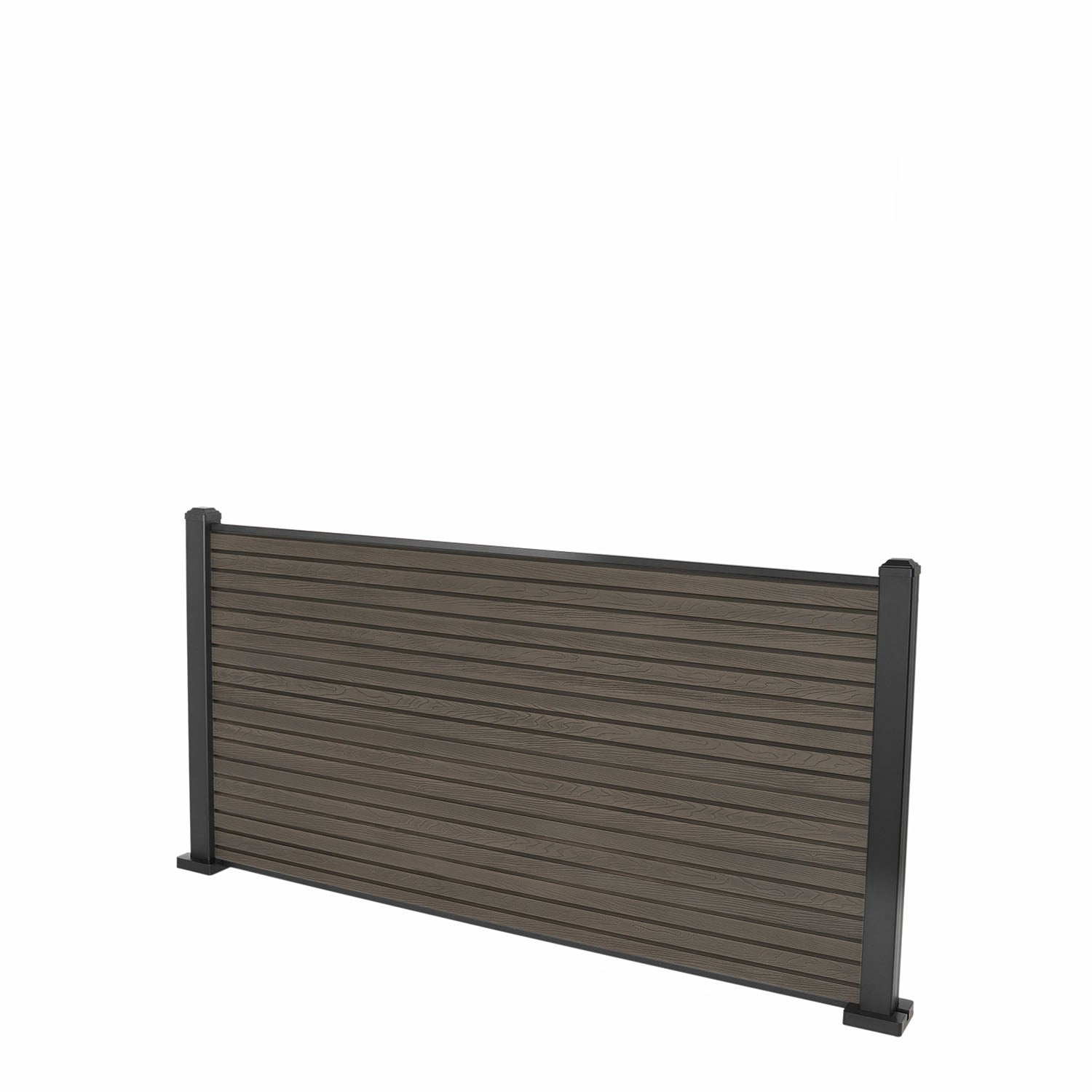 Coffee Classic Composite Panel | Slatted | Aluminium Posts