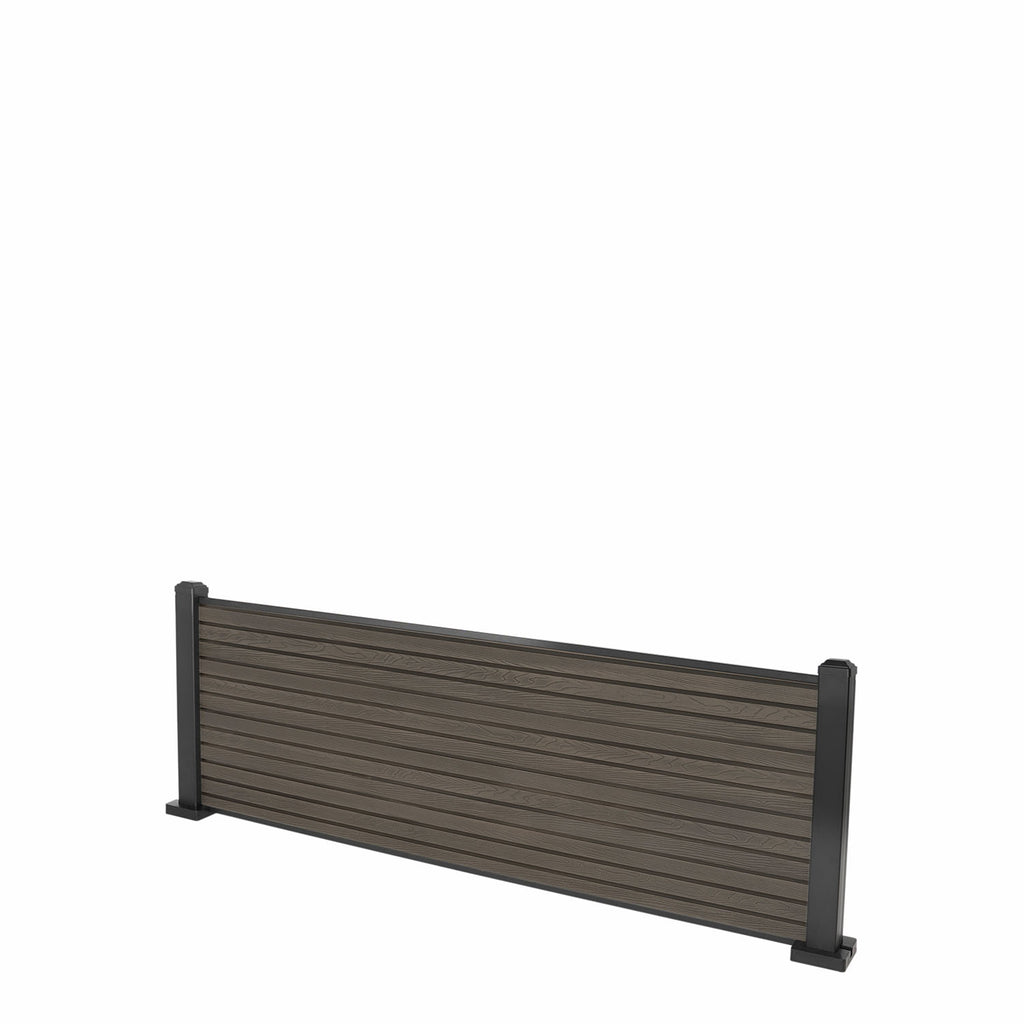 Coffee Classic Composite Panel | Slatted | Aluminium Posts