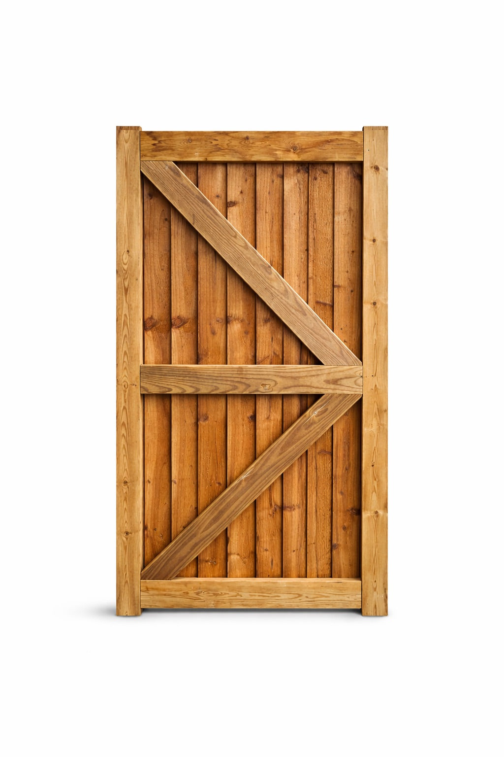 Framed Ledged & Braced (FLB) Closeboard Gate – Pressure Treated Brown 2050mm (H) x 900mm (W)