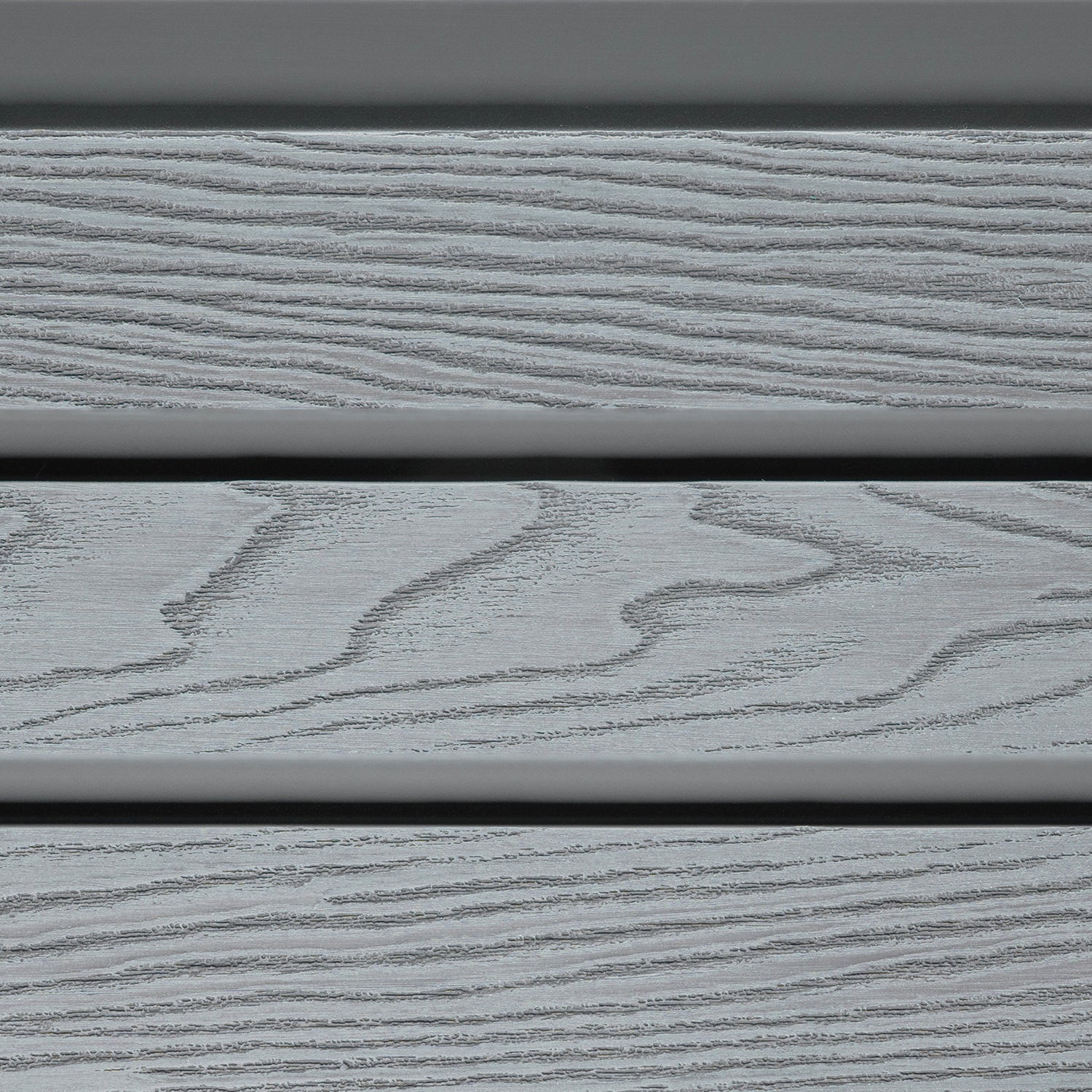 Light Grey Classic Composite Panel | Slatted | Aluminium Posts