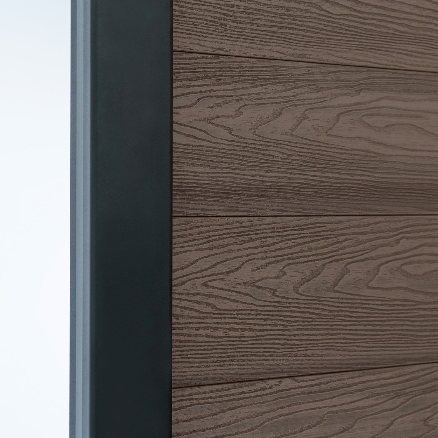 Coffee Classic Composite Panel | Flat | Aluminium Posts