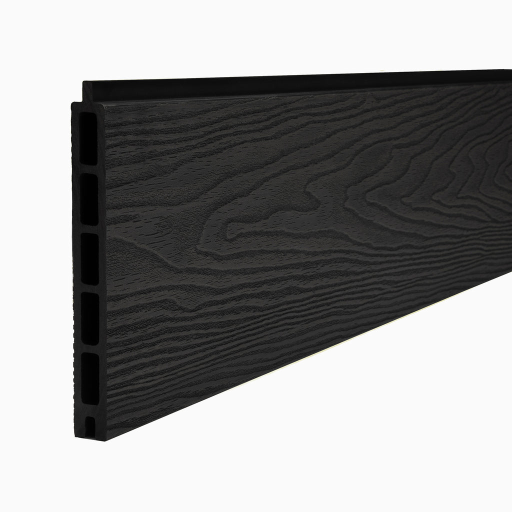 Dark Grey Classic Composite Panel | Flat | Aluminium Posts