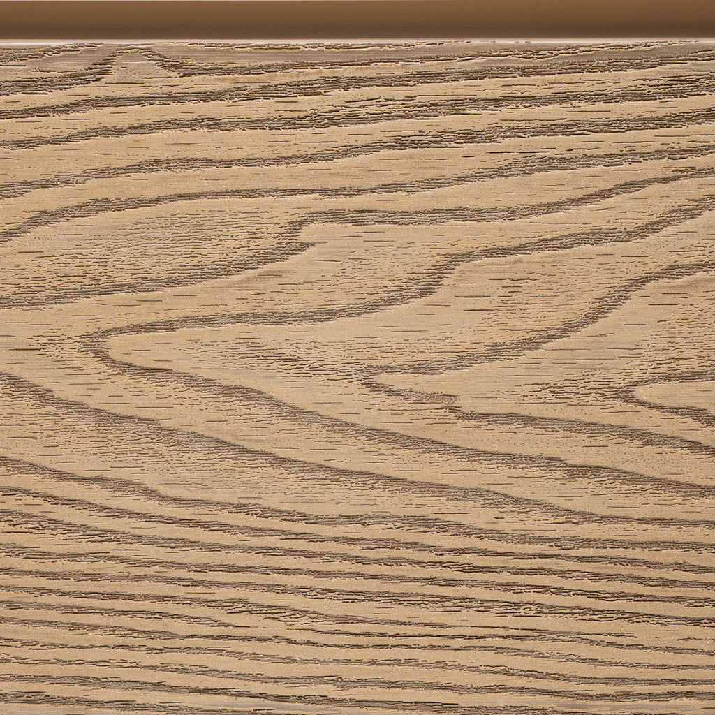 Teak Classic Composite Panel | Flat | Aluminium Posts