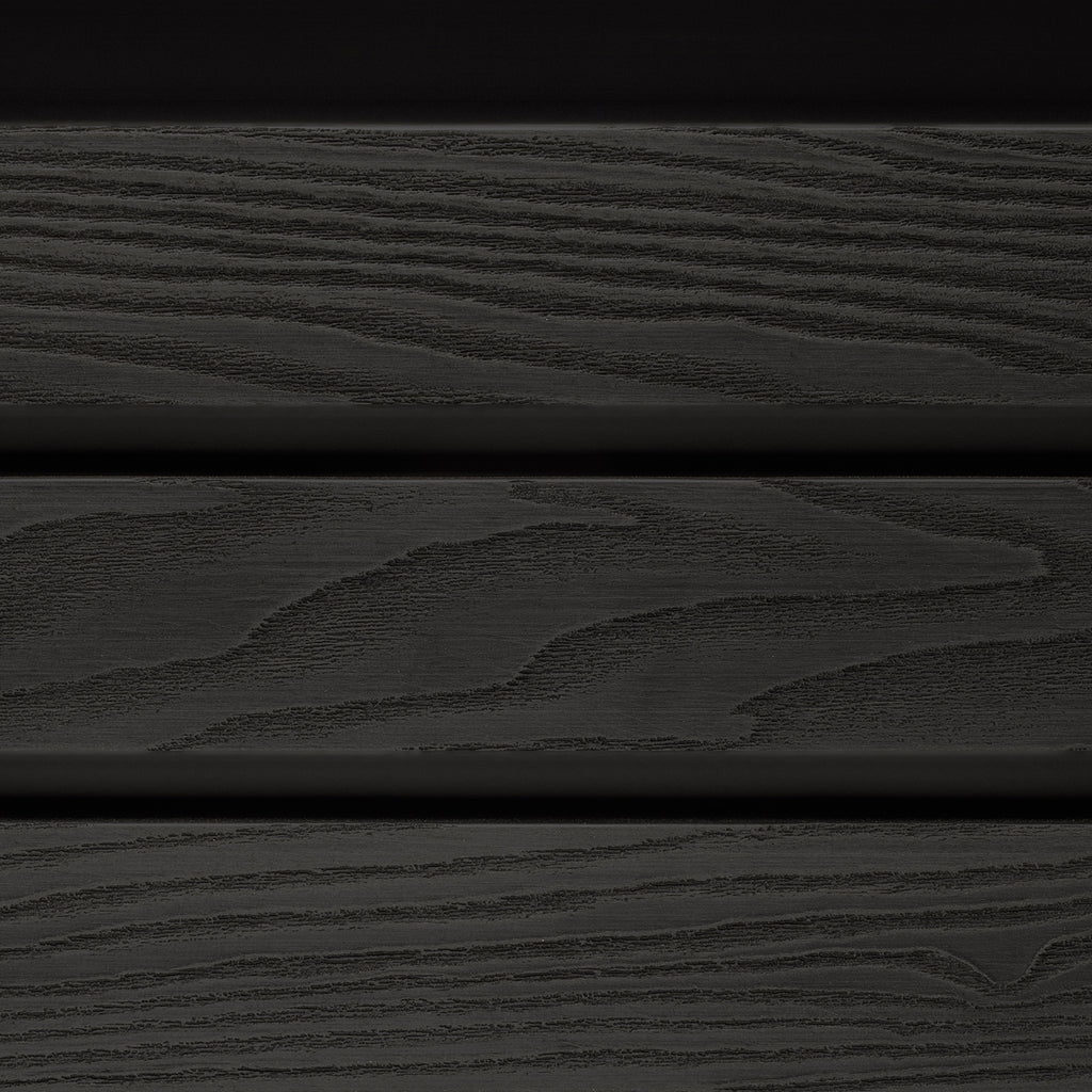 Dark Grey Classic Composite Panel | Slatted | Aluminium Posts