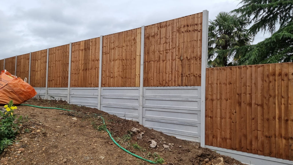 Professionally installed closeboard fencing with concrete posts and gravel boards by Romford Fencing Ltd Using 13ft concrete posts