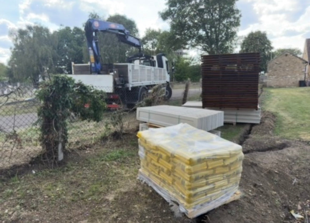 On time successful delivery of fencing materials by Romford Fencing Ltd in Essex Kent and London